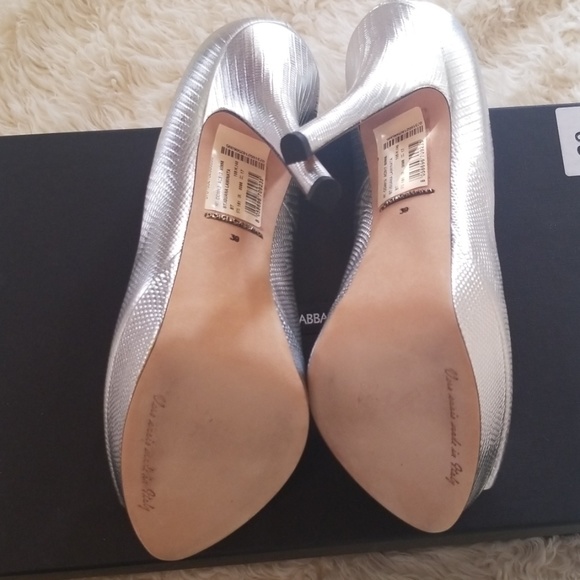 Nib peeptoe metallic Dolce & Gabbana heels sz39 - Picture 6 of 8